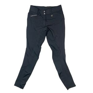 Romfh Isabella Women's Full Seat 3 Button Breeches Black 26R Equestrian